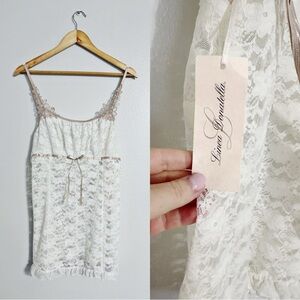 Linea Donatella New! 2 Piece Vintage Lace Lingerie Nightie